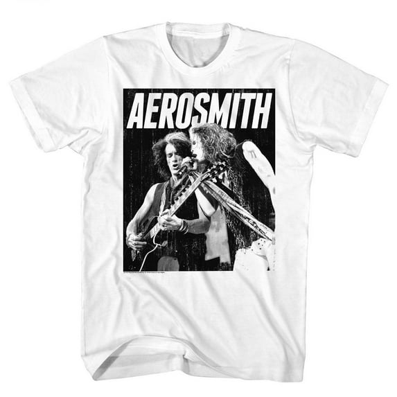 Aerosmith Bw White Adult T-Shirt 4Xl
