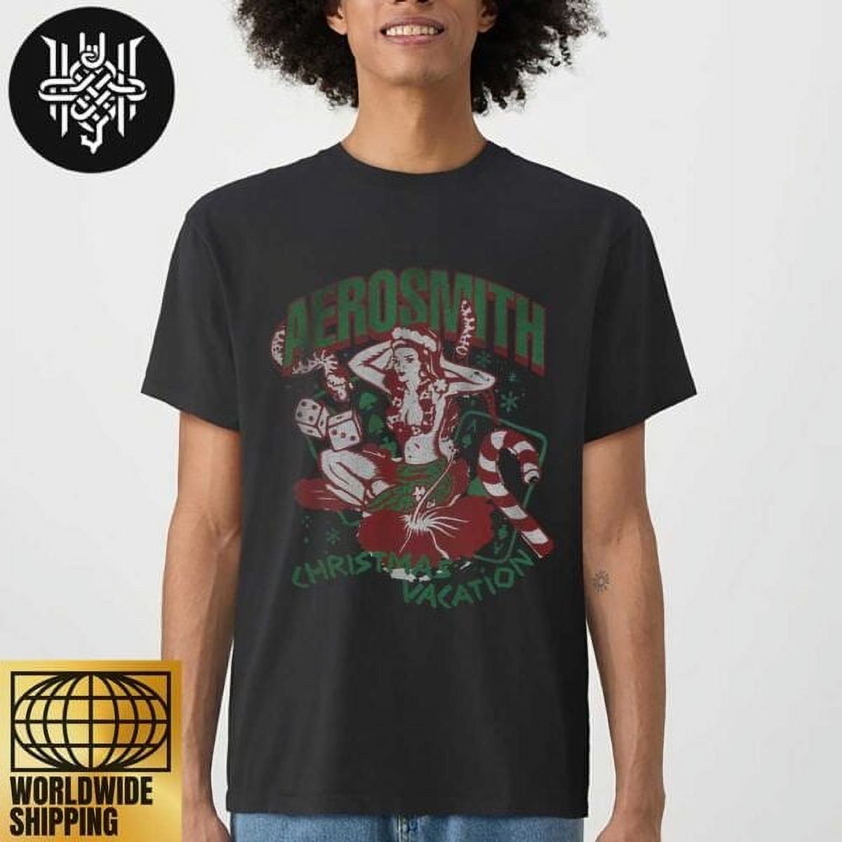 Aerosmith Christmas Vacation 2024 Xmas Artwork Unisex TShirt