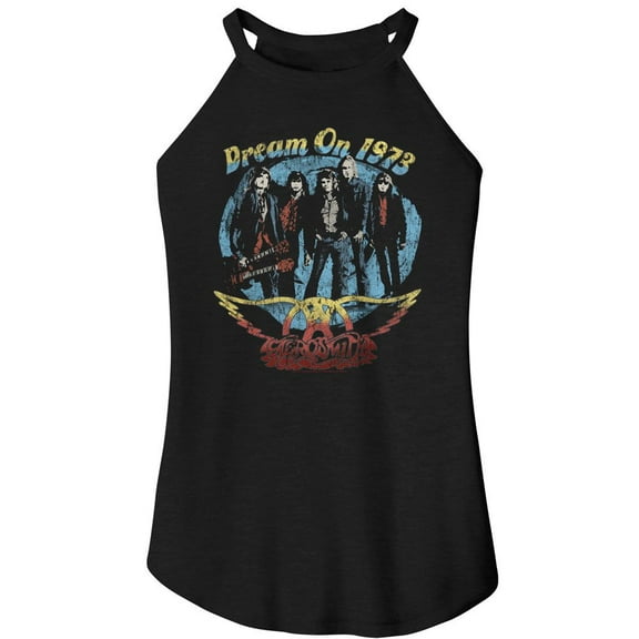 Aerosmith Dream On Black Women's Sleeveless Rocker Tank Top T-Shirt