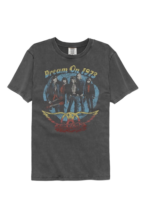 Aerosmith Dream On Comfort Color Pepper Adult T-Shirt L