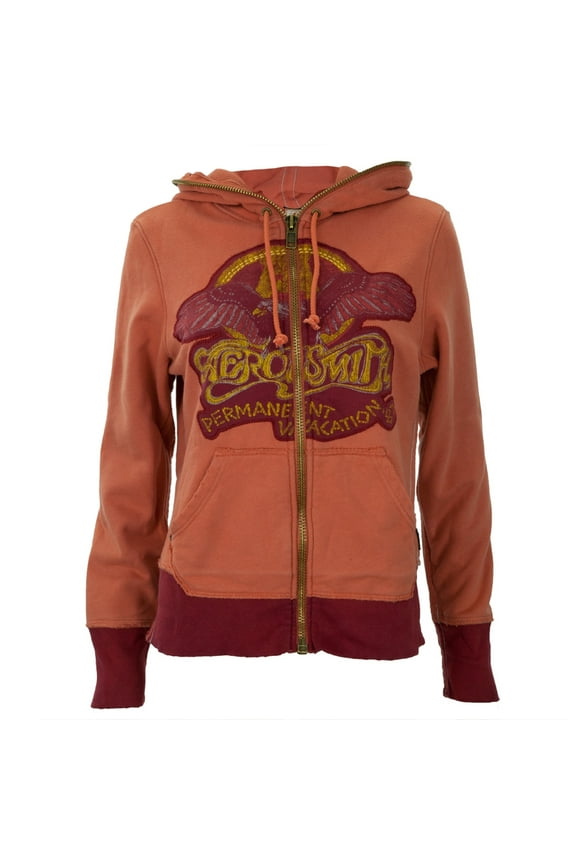 - Eagle Logo Orange Premium Juniors Zip Hoodie