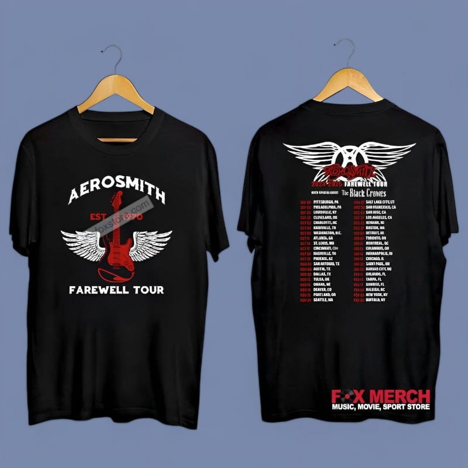 Aerosmith Est 1970 Peace Out Farewell Tour 20242025 Concert TShirt
