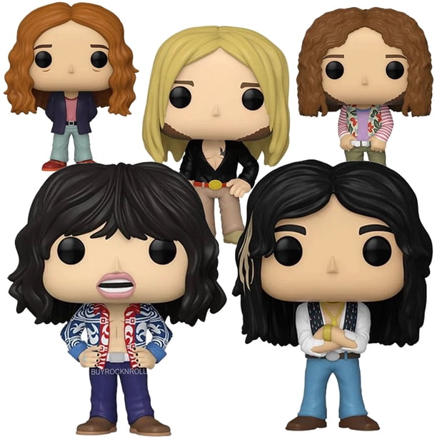 ファンコロックス　エアロスミス　スティーヴンタイラー&ジョーペリー Aerosmith Handpicked Funko Pop Rocks 5 Pack Set Figures (Steven