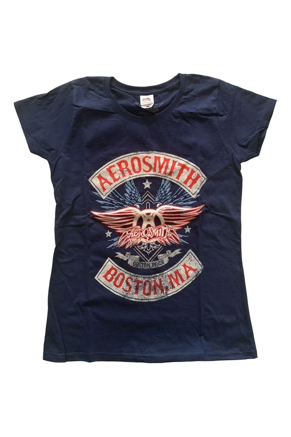 Aerosmith Ladies T-Shirt: Boston Pride (X-Large)