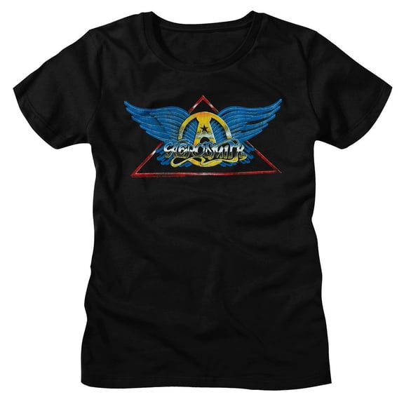 Aerosmith Logo Black Women's T-Shirt 2Xl