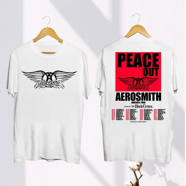 Aerosmith Logo Shirt Aerosmith Peace Out Farewell Tour 20242025 T