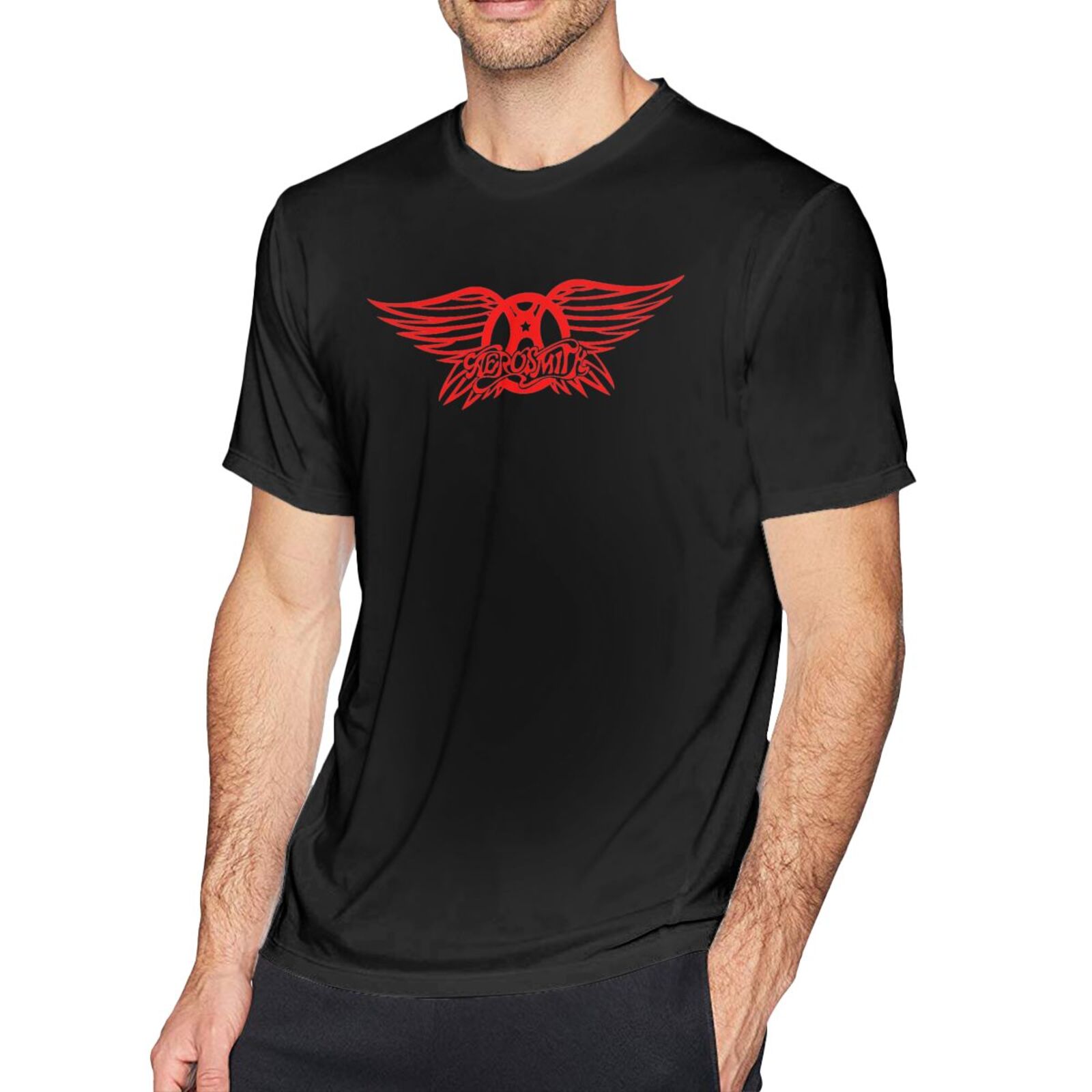 Aerosmith Men'S Cotton Short Sleeve Fashion Classic Top T-Shirt ...