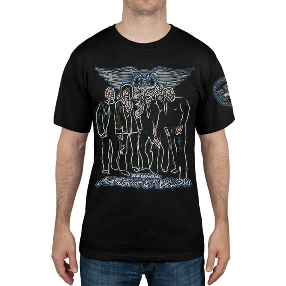 Aerosmith Men's Official Fan Club Short Sleeve T Shirt