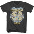 thumbnail image 1 of Aerosmith Nine Lives Wheel Men's T Shirt (Charcoal, AdultL), 1 of 2