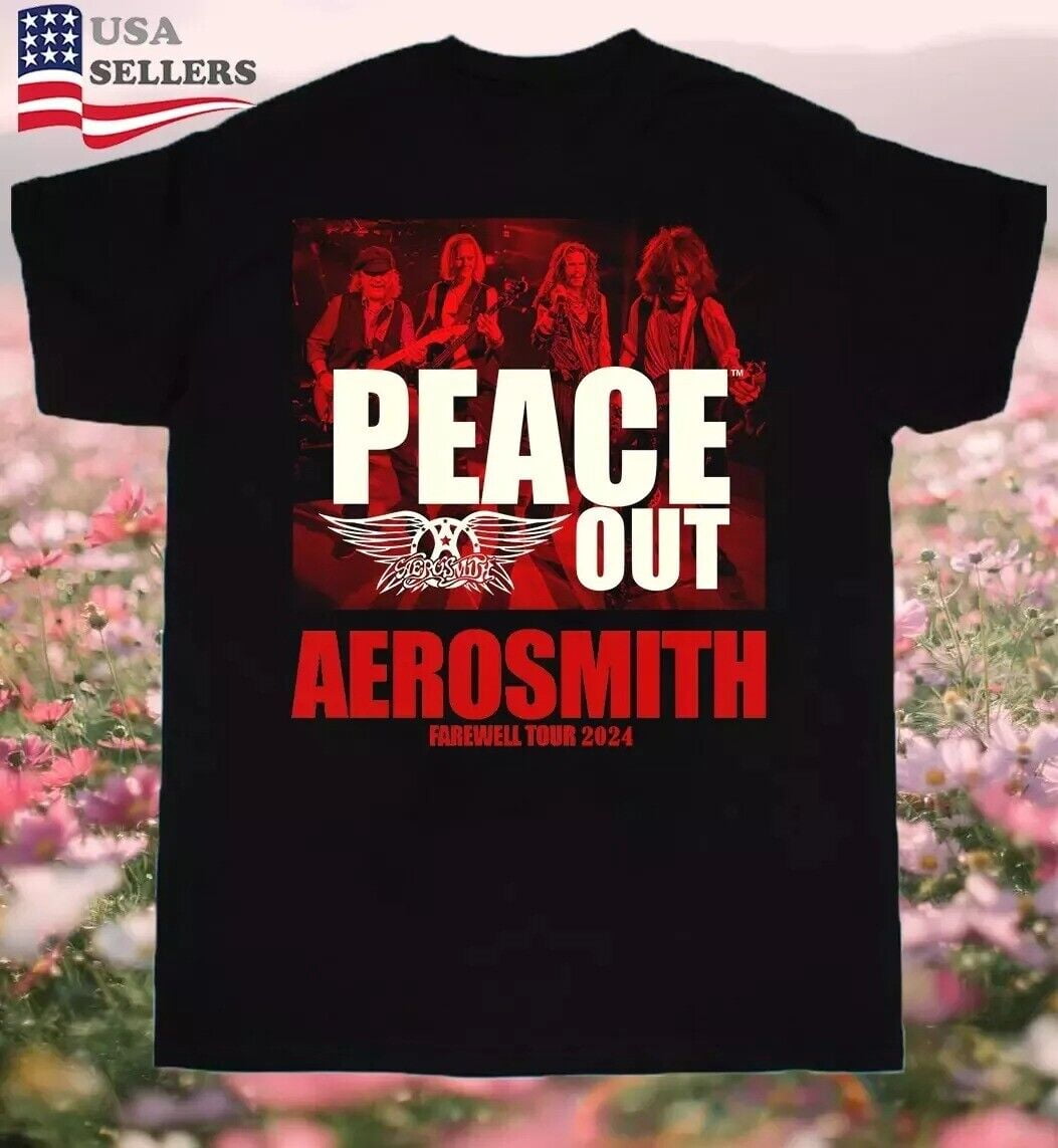 AerosmithPeace Out Farewell Tour 20242025 TShirt, 5 Styles S to 5X