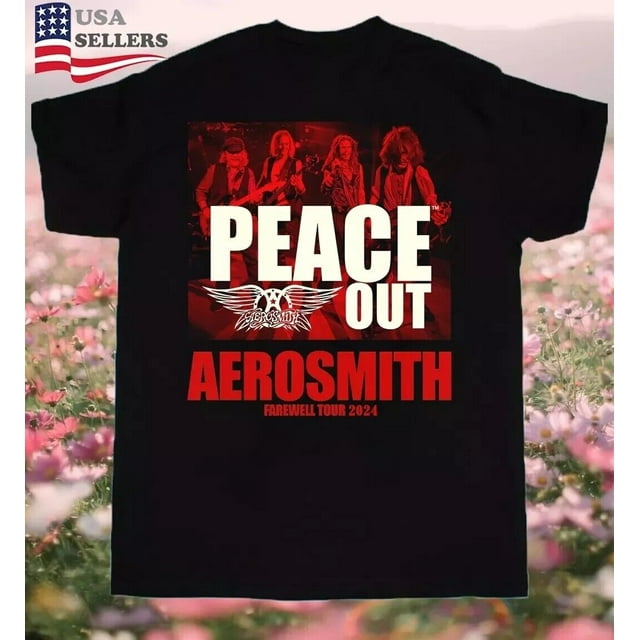 AerosmithPeace Out Farewell Tour 20242025 TShirt, 5 Styles S to 5X