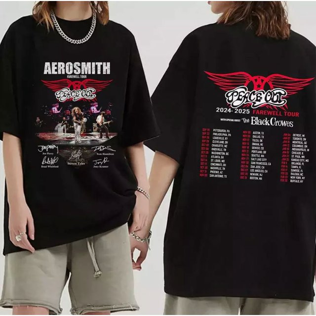 AerosmithPeace Out Farewell Tour 20242025 TShirt