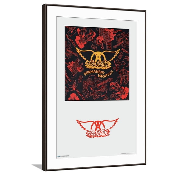 Aerosmith - Permanent Vacation Album Series Canvas Wall Poster, 22.375" x 34"