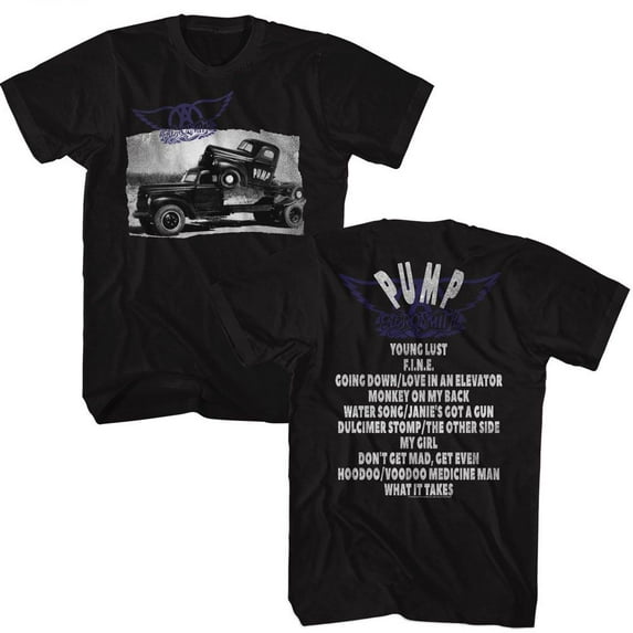 Aerosmith Pump Album Black Adult T-Shirt 3Xlt ***F&B***