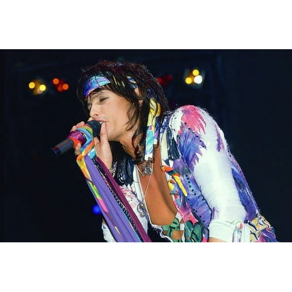 Aerosmith Steven Tyler performing in concert 24x36 Poster