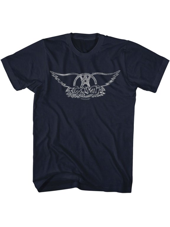 Aerosmith Wings Logo Light Navy T-Shirt