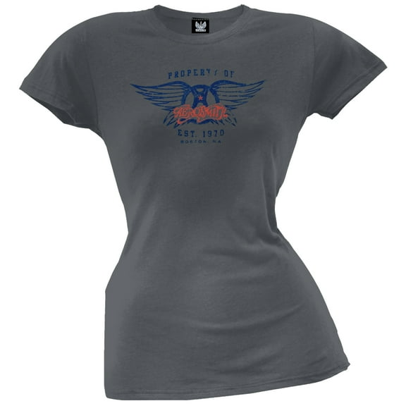 Aerosmith Women's Juniors Property Of Short Sleeve T Shirt
