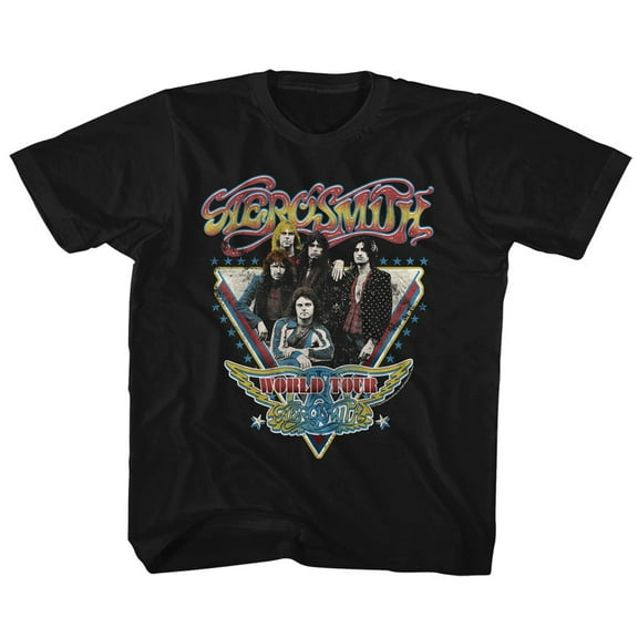 Aerosmith World Tour Black Youth T-Shirt