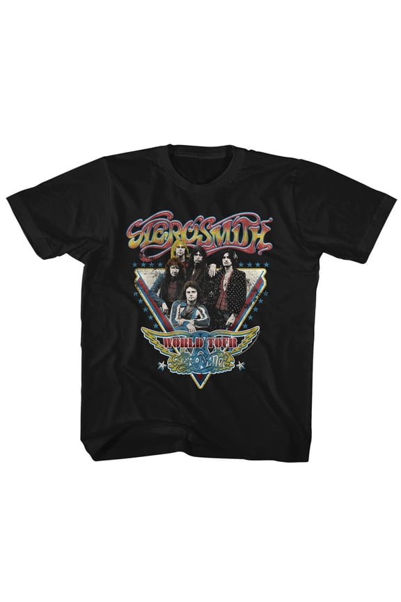 Aerosmith World Tour Black Youth T-Shirt