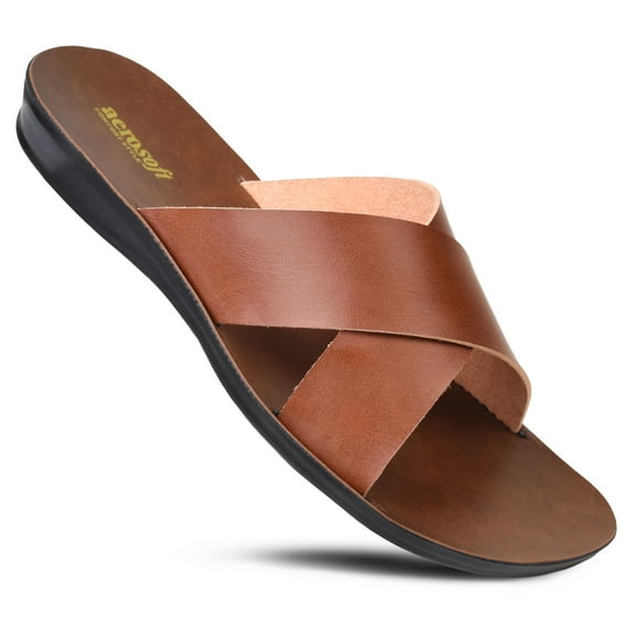 Aerosoft Crocus Women’s Slide Sandals – Slip-On Comfort Flats, Lightweight Walking Slides, Casual Summer Shoes