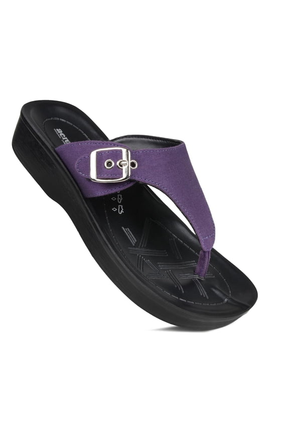 Denimre Adjustable Buckle Women's T Strap Sandals