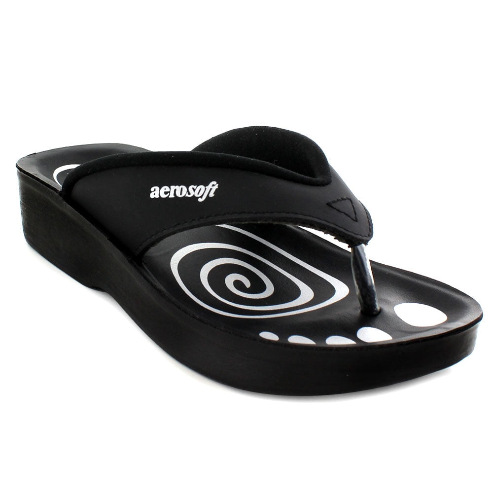 comfort footbed flip flops