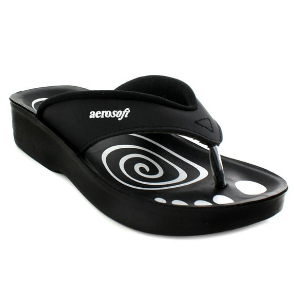 Aerosoft B0201BlackUS Girls 4 Goldline Girls Original Sandals, Black - Size 4
