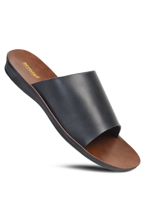 Aerosoft Salvia Women’s Slide Sandals – Comfortable Open Toe Casual Flats for Walking, Outdoor & Summer Wear