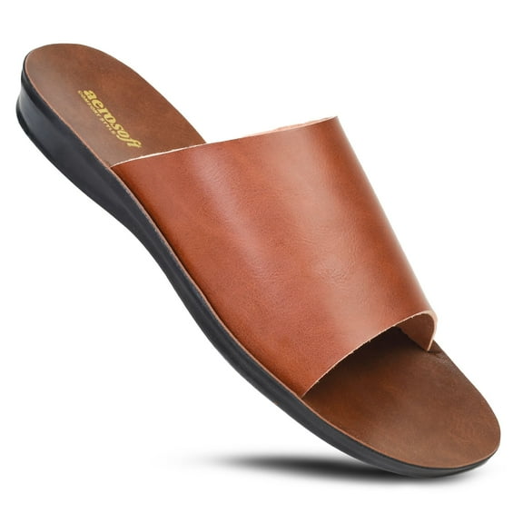 Aerosoft Salvia Women’s Slide Sandals – Comfortable Open Toe Casual Flats for Walking, Outdoor & Summer Wear