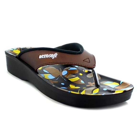 Aerosoft A0877 Brown US Women 10 Brown Butterfly Women Sandals - Size 10