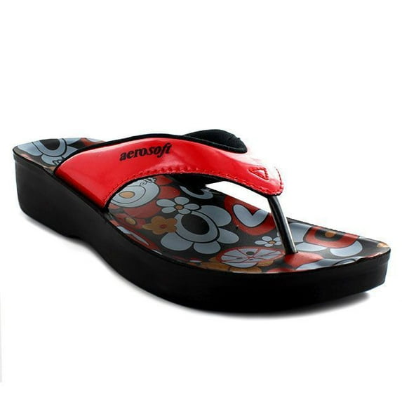 Aerosoft - Hibiscus Comfortable Thong Summer Casual Flip Flops for Women