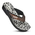 thumbnail image 1 of Aerosoft Women's Leopard Comfortable Casual Thong Sandals, 1 of 7
