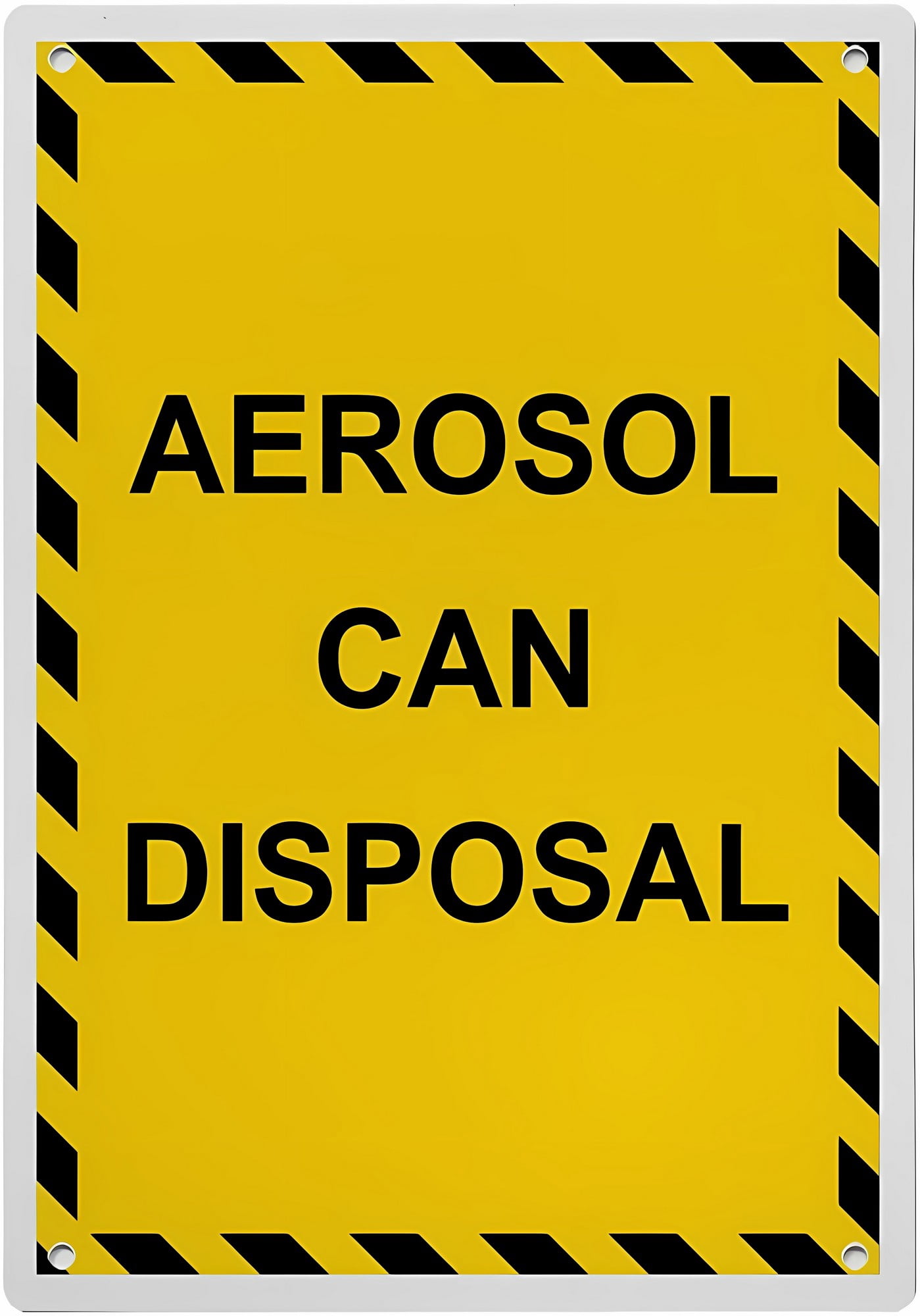 Aerosol Can Disposal Sign 8