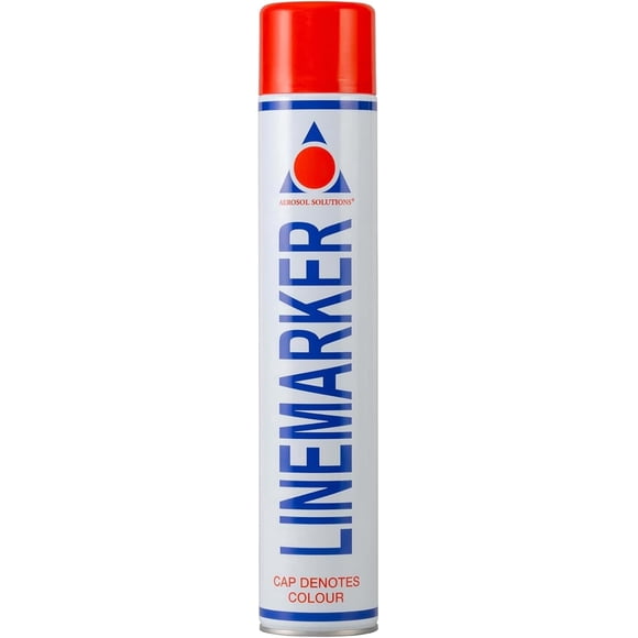 Aerosol Solutions Line Marker Red 26 Oz | High Visibility Grass and Road Spray Paint, All Purpose Striping Paint | Perfect for Athletics, Sports Fields, Hazard & Utility Marking