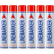 Aerosol Solutions Line Marker Red 26 Oz [Pack of 6] High Visibility Grass and Road Spray Paint, All Purpose Striping Paint | Perfect for Athletics, Sports Fields, Hazard & Utility Marking