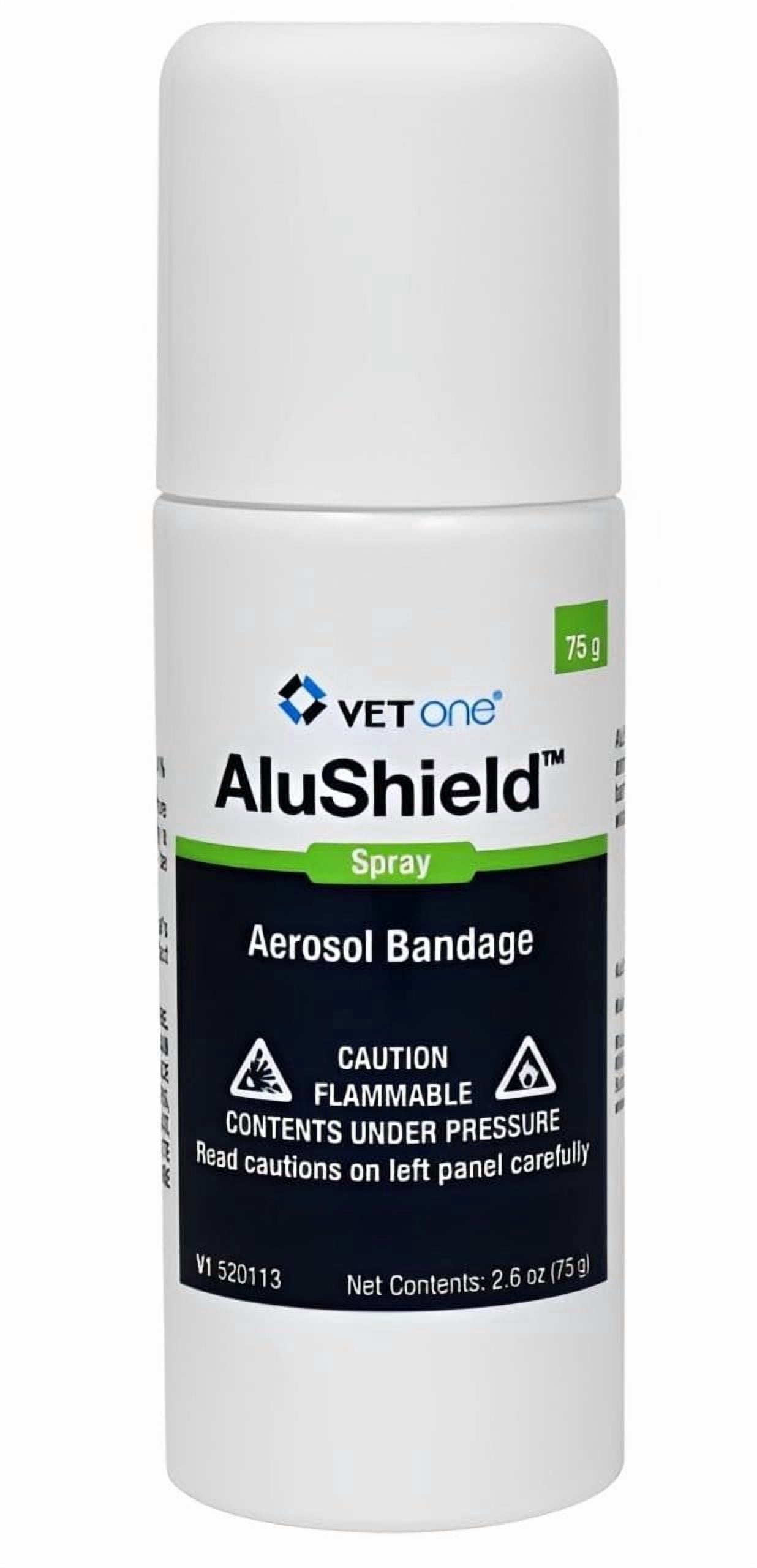 Aerosol VetOne Alushield Bandage Pet Wound Care 75g.-L8 - Walmart.com