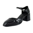 thumbnail image 1 of Aerosoles Alma Women's Heels Black Patent Faux Leather Size 9 M, 1 of 8