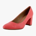 thumbnail image 1 of Aerosoles Betsy Women's Heels Coral Lizard Embossed Faux Leather Size 6.5 W, 1 of 8