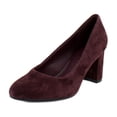 thumbnail image 1 of Aerosoles Betsy Women's Heels Deep Aubergine Suede Size 8 W, 1 of 8