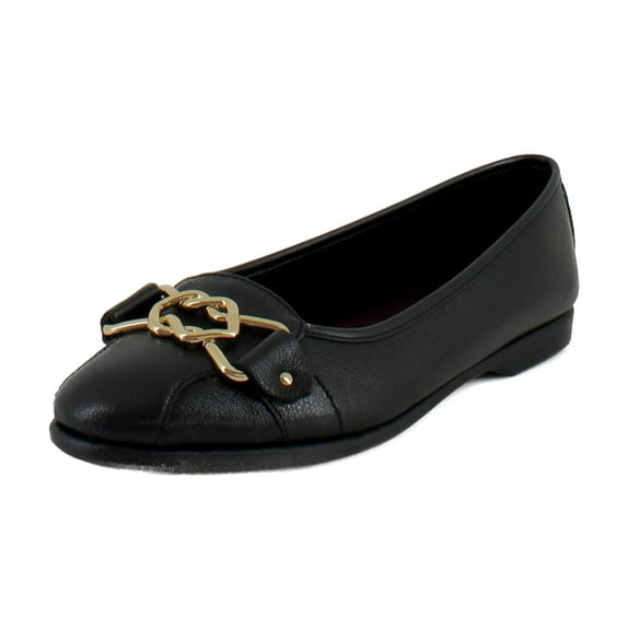 Aerosoles Bia Women's Flats Black Leather Size 9.5 W