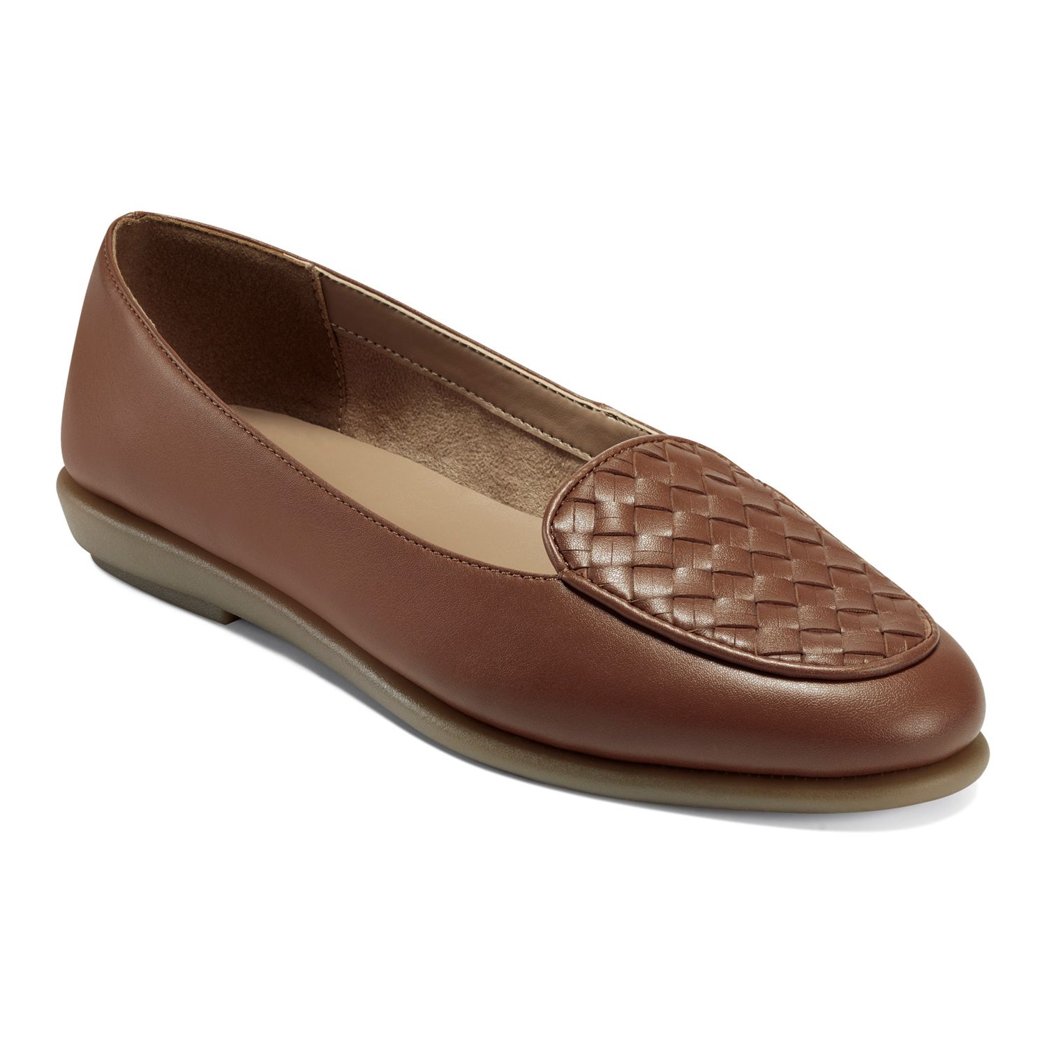 Aerosoles Brielle Mocassino Slip-on Donna Con Dettaglio Intrecciato, Suola Flessibile E Soletta Ortholite, Sintetico