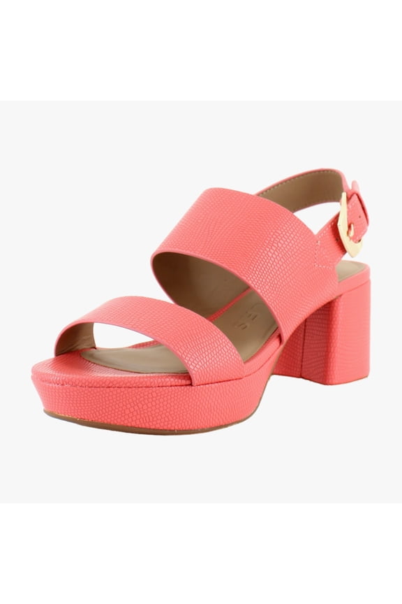 Camila Women's Heels Coral Lizard Size 8.5 M