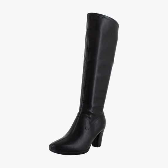 Aerosoles Chai Women's Boots Black Stretch Faux Leather Size 8.5 M