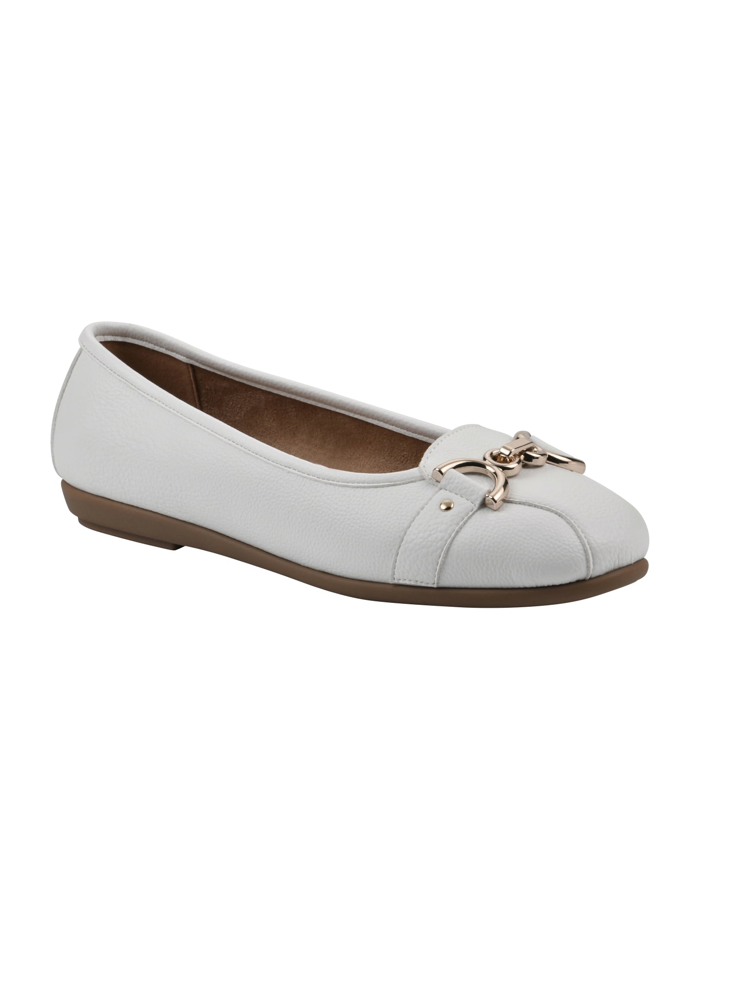 Aerosoles Big Ben Women's Comfort Buckle Ballet Flats, Wide Width Available