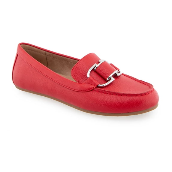 Aerosoles Denver Women's Dress Loafers Color: Racing Red Pu Leather Size: 5.5 MED