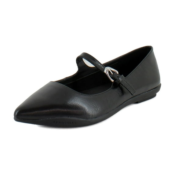 Aerosoles Diva Women's Flats Black Leather Size 8 M