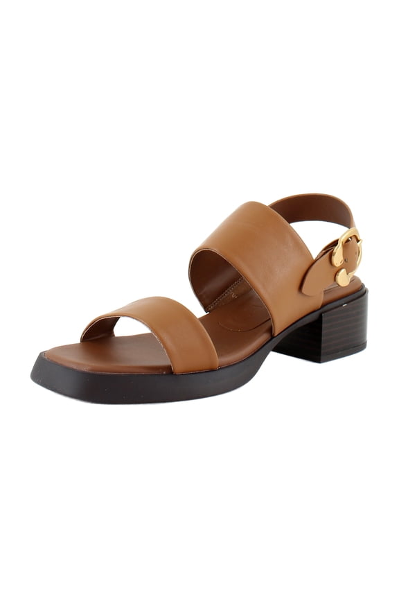 Dove Women's Sandals Tan Faux Leather Size 8 W