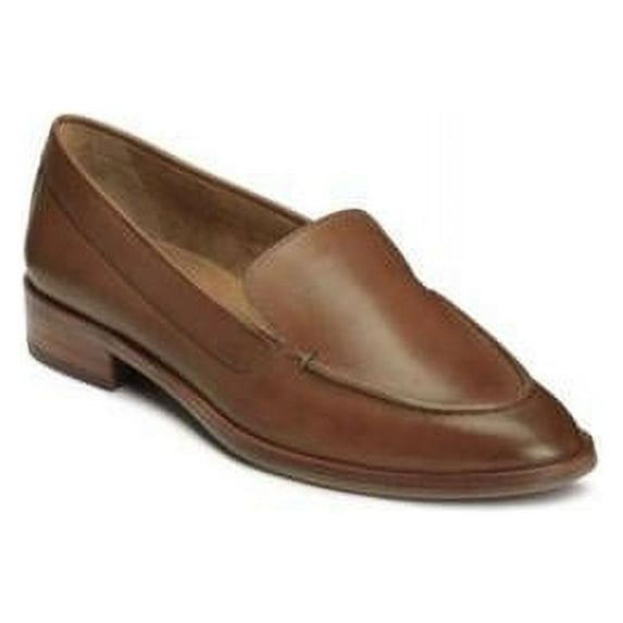 Aerosoles Women's East Side Loafer, Dark Tan Leather, 7.5 Wide