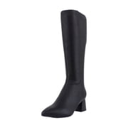 Aerosoles Eliel Womens Boots Black Pebble Faux Leather Size 6.5 W