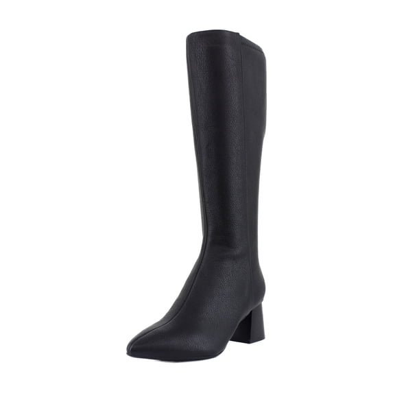 Aerosoles Eliel Women's Boots Black Pebble Faux Leather Size 9.5 W